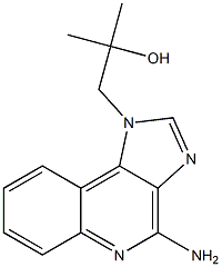 4-amino-alpha,alpha-dimethyl-1H-imidazo(4,5-c)quinolin-1-ethanol 结构式