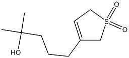 2,5-Dihydro-α,α-dimethyl-3-thiophene-1-butanol 1,1-dioxide 结构式