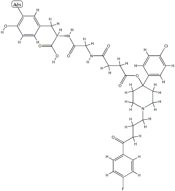 haloperidol-succinylglycyliodotyrosine 结构式