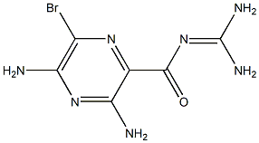 6-bromoamiloride 结构式