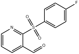 2-((4-氟苯基)磺酰)尼古丁醛 结构式