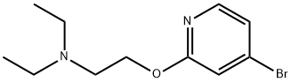 2-((4-溴吡啶-2-基)氧基)-N,N-二乙基乙烷-1-胺 结构式