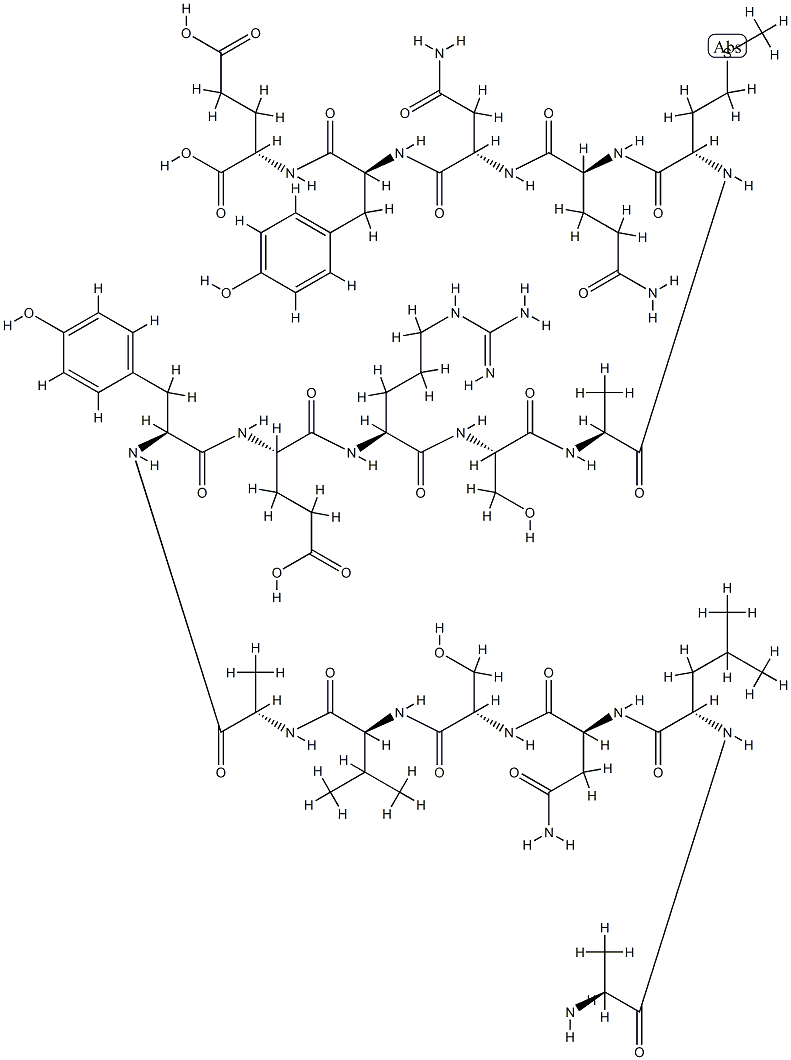 beta-preprotachykinin (111-126) 结构式