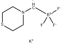 (硫代吗啉-4-基)甲基三氟硼酸钾 结构式