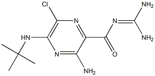 5-(N-tert-butyl)amiloride 结构式