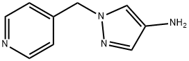 1-(PYRIDIN-4-YLMETHYL)-1H-PYRAZOL-4-AMINE 结构式