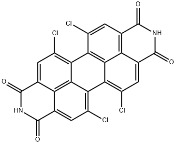 1,6,7,12-四氯-3,4,9,10-四甲酸酰胺 结构式