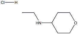 N-乙基-四氢吡喃-4-胺盐酸盐 结构式