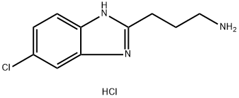 3-(5-chloro-1H-benzimidazol-2-yl)propan-1-amine dihydrochloride 结构式