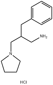 1-Pyrrolidinepropanamine, .beta.-(phenylmethyl)-, hydrochloride (1:2) 结构式