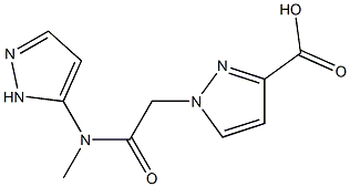 1-{[(2H-Pyrazol-3-ylmethyl)-carbamoyl]-methyl}-1H-pyrazole-3-carboxylicacid 结构式