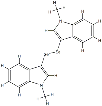 Bis(1-methyl-1H-indol-3-yl) perselenide 结构式