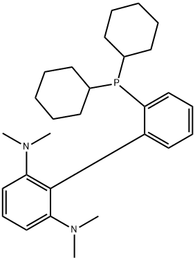 2-二环己基膦-2'6'-双(N,N-二甲胺基)-1,1'-联苯 结构式