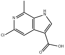 5-Chloro-7-Methyl-6-azaindole-3-caboxylic acid 结构式