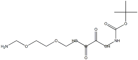 N-Boc-2,2μ-[oxybis(ethylenoxy)]diethylamine  oxalate  salt 结构式