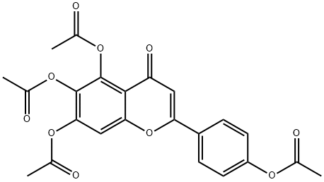 四乙酰基野黄芩素 结构式