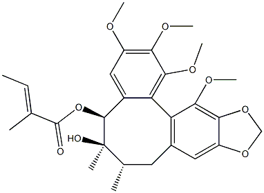 鹤庆五味子素 B 结构式