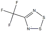 4-(trifluoromethyl)-1,2$l^{3}-dithia-3,5-diazacyclopenta-2,4-diene 结构式