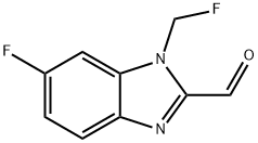 1H-Benzimidazole-2-carboxaldehyde,6-fluoro-1-(fluoromethyl)-(9CI) 结构式