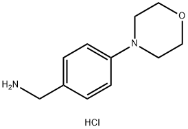 (4-吗啉代苯基)甲胺二盐酸 结构式