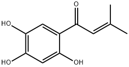 2-Buten-1-one,3-methyl-1-(2,4,5-trihydroxyphenyl)-(9CI) 结构式