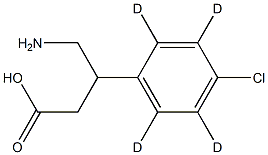 巴氯芬-D4 结构式