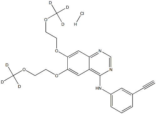 埃罗替尼-D6 盐酸盐 结构式