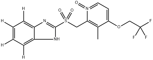 LANSOPRAZOLE-D4 SULFONE N-OXIDE 结构式