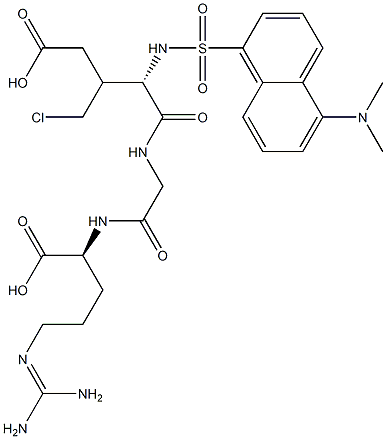 dansylglutamyl-glycyl-arginyl chloromethyl ester 结构式