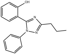 2-(1-phenyl-3-propyl-1H-1,2,4-triazol-5-yl)phenol 结构式