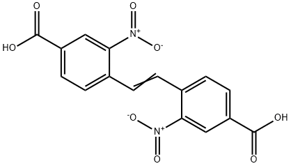 2,2′-二硝基-4,4′-二苯乙烯二羧酸 结构式