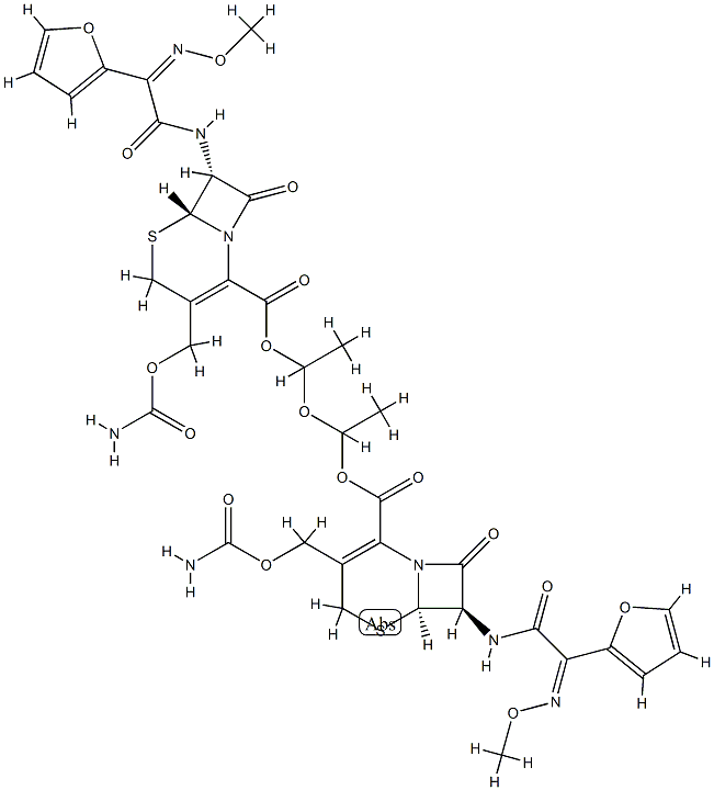 头孢呋辛酯二聚体 结构式