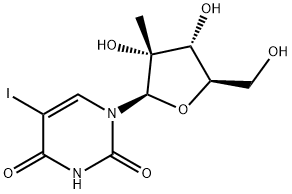 2'-C-甲基-5-碘尿苷 结构式