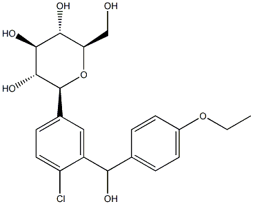 (2S,3R,4R,5S,6R)-2-(4-氯-3 - ((4-乙氧基苯基)(羟基)甲基)苯基)-6 结构式