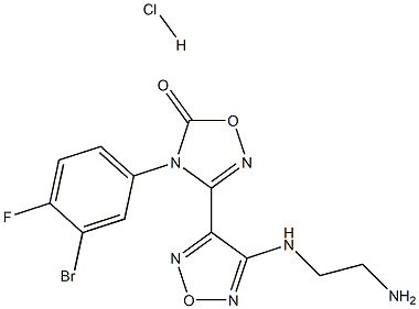 3-(4 - ((2-氨基乙基)氨基)-1,2,5-恶二唑-3-基)-4-(3-溴-4-氟苯基)-1 结构式