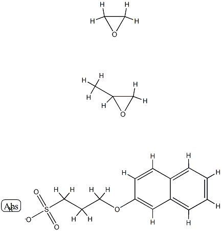 直聚环氧基萘酚丙基磺酸钾盐 结构式