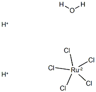 dihydrogen aquapentachlororuthenate  结构式