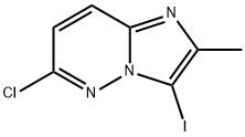 6-氯-3-碘-2-甲基咪唑并[1,2-B]哒嗪 结构式