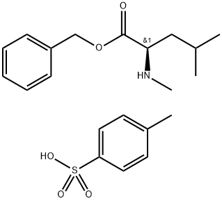 N-甲基-D-亮氨酸苄酯对甲苯磺酸盐 结构式