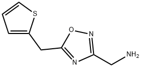 (5-(噻吩-2-基甲基)-1,2,4-噁二唑-3-基)甲胺 结构式