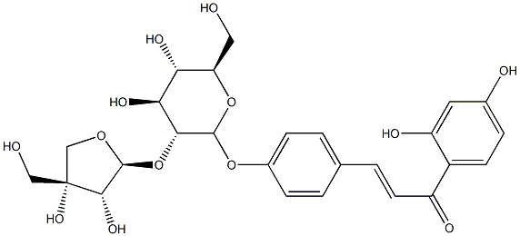 芹糖异甘草苷 结构式