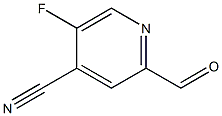 5-Fluoro-2-formylisonicotinonitrile 结构式
