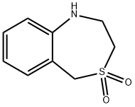 5,6,7,9-Tetrahydro-8-thia-5-aza-benzocycloheptene 8,8-dioxide 结构式