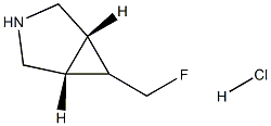 (1R,5S,6R)-6-(氟甲基)-3-氮杂二环[3.1.0]己盐酸 结构式