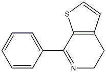 4-phenyl-6,7-dihydrothieno<2,3-c>pyridine 结构式