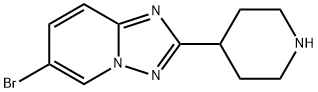 6-Bromo-2-(Piperidin-4-Yl)-[1,2,4]Triazolo[1,5-A]Pyridine(WX165003) 结构式