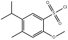 5-异丙基-2-甲氧基-4-甲基苯磺酰氯 结构式