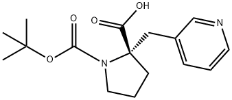 (Tert-Butoxy)Carbonyl (S)-Alpha-(3-Pyridinylmethyl)-Pro 结构式