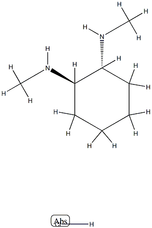 (1R,2R)-N1,N2-二甲基环己烷-1,2-二胺盐酸 结构式