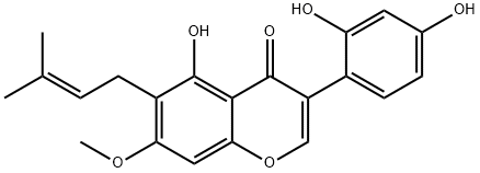 7-O-甲基黄酮 结构式